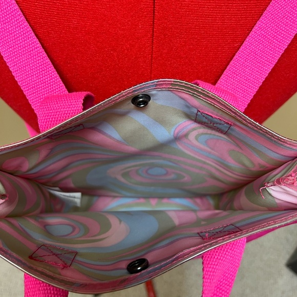 Vans X Barbie Flow Free Hand Mini Pink and Multicolor Backpack - Picture 3 of 7